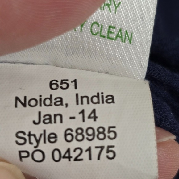 Lilly Pulitzer Shirt Womens Medium Blue Long Sleeve Tunic Embroidered Gauzy - Picture 7 of 12